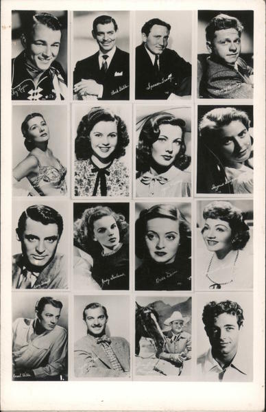 Multi-View of 16 Hollywood Actors