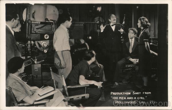1937 Production Shot From 100 Men And A Girl Hollywood