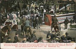 Lincoln-Douglas Boulder Dedication June 3, 1903 Freeport, Ill Postcard