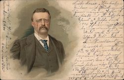 Color Portrait of Teddy Roosevelt Postcard