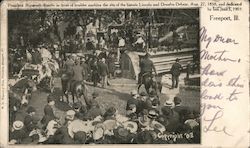 President T. Roosevelt at Freeport, Ill. Postcard