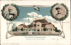 The Swedish Homestead World's Fair St. Louis 1904 Theodore Roosevelt Postcard Postcard Postcard
