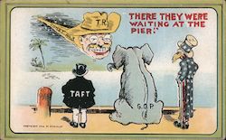 There They Were Waiting at the Pier. Postcard