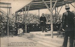 President Roosevelt, Provincetown, Mass., Aug. 20, 1907 Postcard