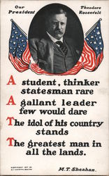 Our President Theodore Roosevelt Postcard