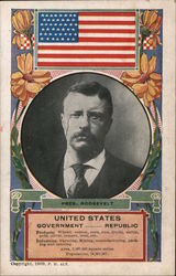Pres. Roosevelt United States Government - Republic Postcard