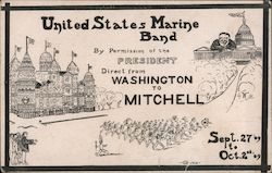 United States Marine Band By Permission of the President Postcard