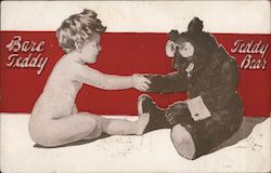 Bare Teddy Teddy Bear Theodore Roosevelt Postcard Postcard Postcard
