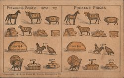 Prevailing Prices 1893-'97. Present Prices Postcard