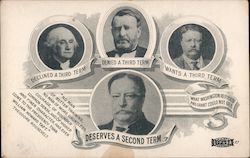 Political Card of Roosevelt Supporting President Taft Postcard