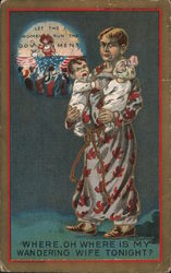 Where, oh Where is My Wandering Wife Tonight? Postcard