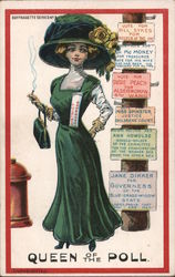 Queen of the Poll. Women's Suffrage Postcard Postcard 