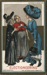 Electioneering Women's Suffrage Postcard Postcard Postcard