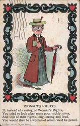 Woman's Rights Postcard