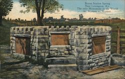 Bryan Station Spring Near Lexington, Ky. The Only Monument in the World by Women to Women. Postcard