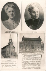 Miss Anna Jarvis, Founder of Mother's Day, Her Mother, Her Church, and Her Birthplace Postcard