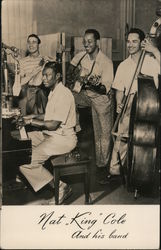 Nat "King Cole and his band Postcard