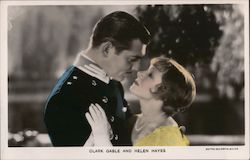 Clark Gable and Helen Hayes Postcard