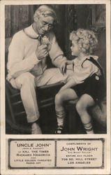 "Uncle John" John S. Daggett, Compliments of John Wright Actors Postcard Postcard Postcard