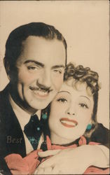 Unidentified Hollywood Actors: "Best Wishes" Postcard
