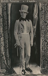 Rodolfo Valentino in "L'Aquila" Actors Postcard Postcard Postcard