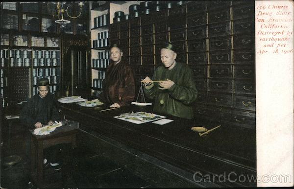Chinese Drug Store Chinatown San Francisco California