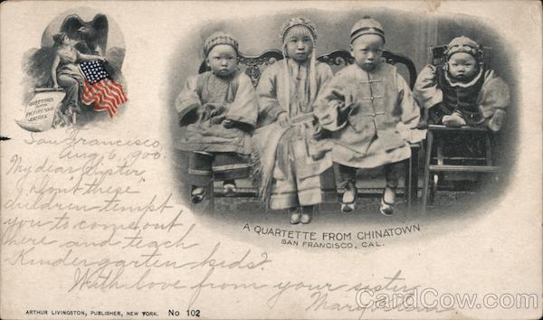 A Quartette from Chinatown San Francisco California