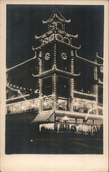Sing Chong Co. at Night Chinatown San Francisco California