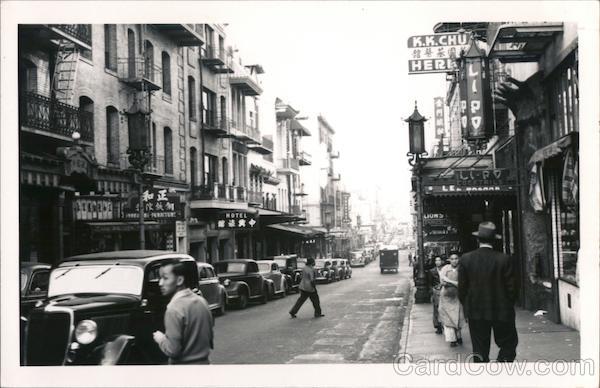 Street Scene in Chinatown San Francisco California