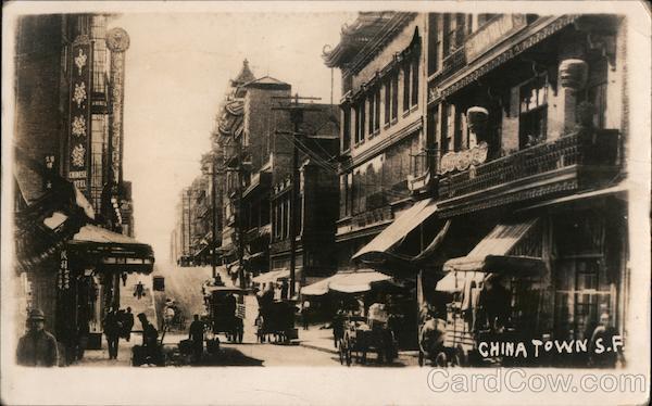 Scene in Chinatown San Francisco California