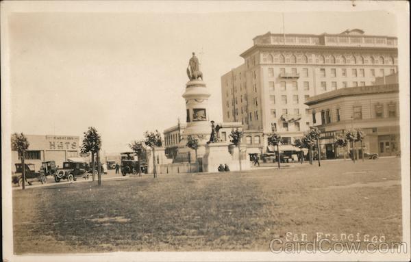 Statue of the Pioneers Monument San Francisco California