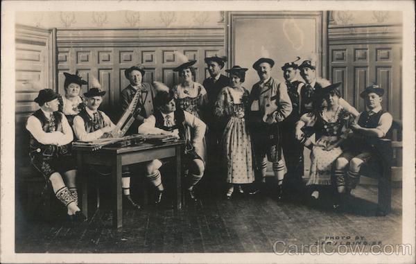 Ethnic Group of People in a Parlor San Francisco California