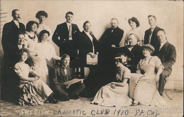Swedish Dramatic Club 1910 San Francisco California
