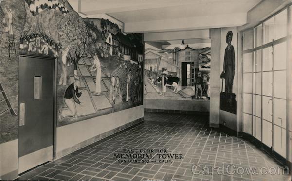 East Corridor Memorial Tower San Francisco California