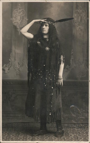 Native American Studio Portrait, PPIE? San Francisco California