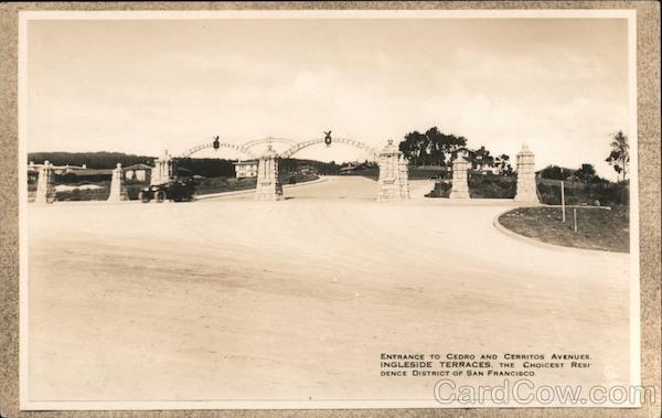 Entrance to Cedro and Cerritos Avenues San Francisco California