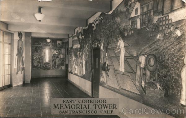 East Corridor Memorial Tower San Francisco California