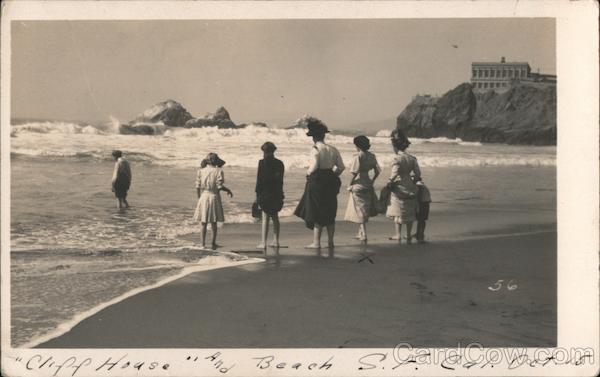 Cliff House and Beach Oct. 1915 San Francisco California