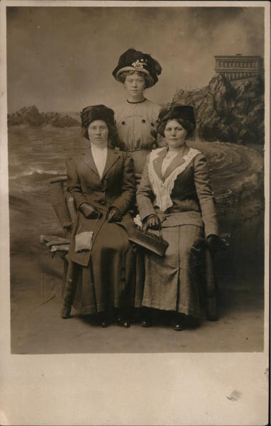 Three Women in Hats San Francisco California