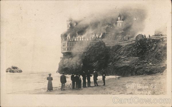 Cliff House Burning San Francisco California