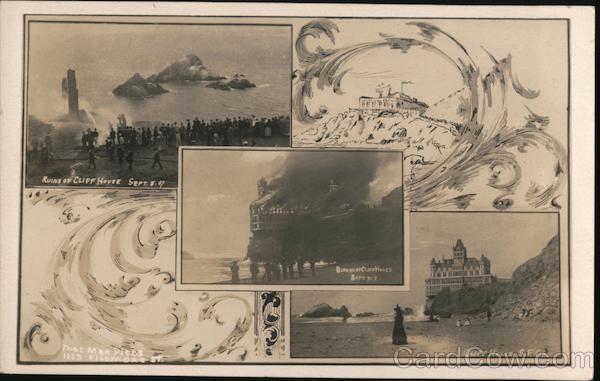 Cliff House 1907 Before, During and After San Francisco California
