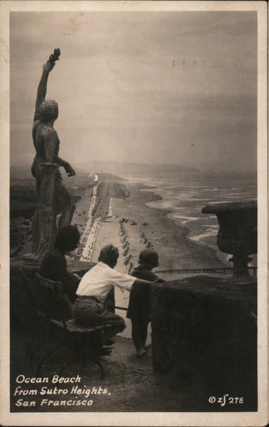 Ocean Beach from Sutro Heights San Francisco California