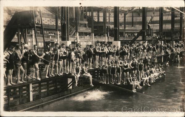Sutro Baths Swimmers San Francisco California