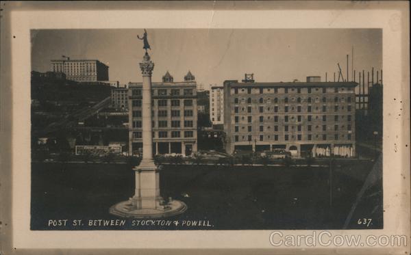 Post St. Between Stockton & Powell San Francisco California