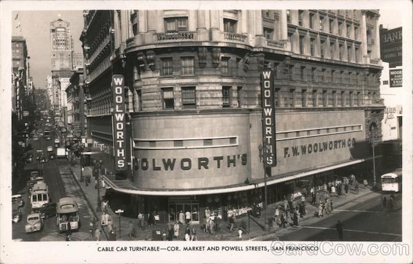 Cable Car Turntable-Cor. Market and Powell Streets San Francisco California