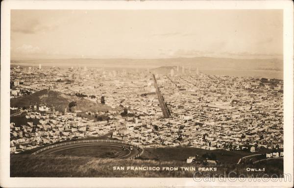 San Francisco from Twin Peaks California