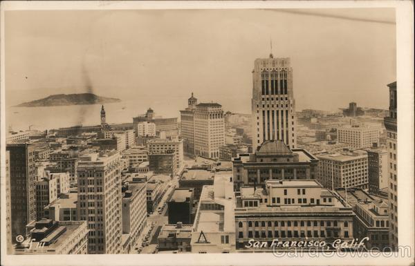 View from Sky of San Francisco California