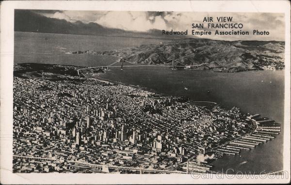 Air View San Francisco - Redwood Empire Association Photo California