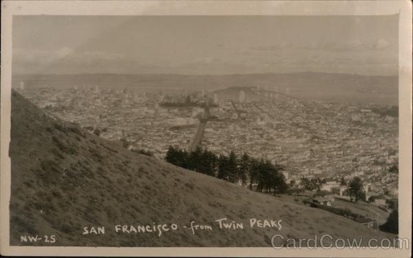 San Francisco from Twin Peaks California
