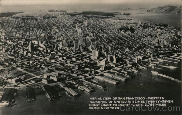 Aerial View of City San Francisco California